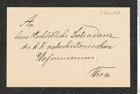 k.k. naturhistorisches Hofmuseum, Intendanzakten 1885-1896 (Hauer), Aktenzahl Z.726.a/1889, Seite 1